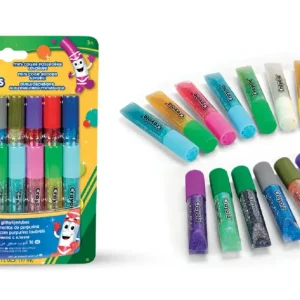Discount 16 Mini Colle Glitter Lavabili Cancelleria E Accessori