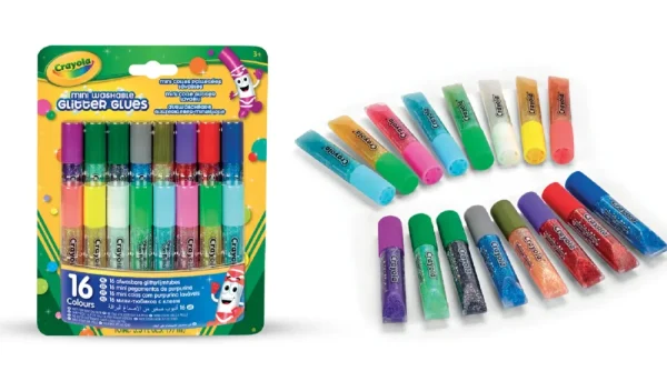 Discount 16 Mini Colle Glitter Lavabili Cancelleria E Accessori