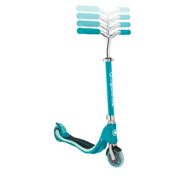 Fashion Monopattino Flow 125 Regolabile Verde Acqua Adatto Per Bambini 5 7 Anni Monopattini