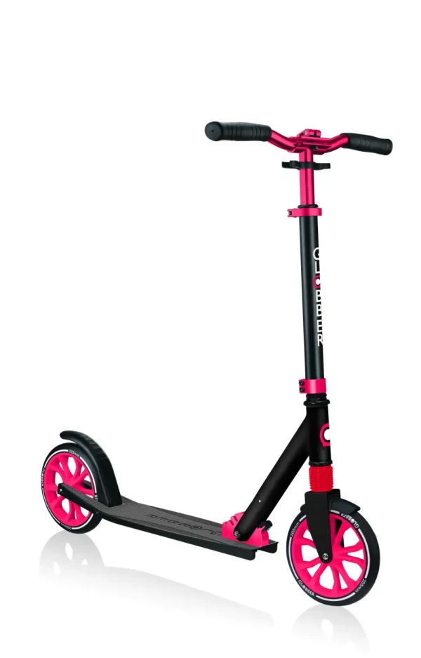 New Monopattino Nl 205 Ripiegabile Nero E Rosso Adatto Per Bambini 7 12 Anni Monopattini