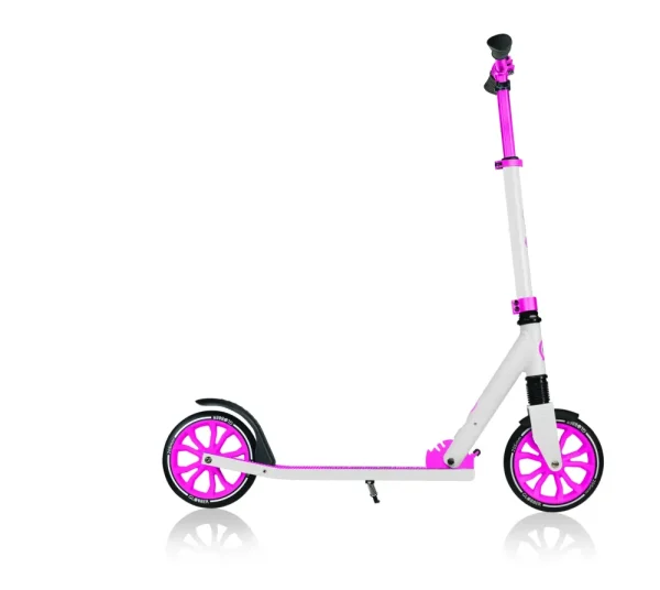 Clearance Monopattino Nl 205 Ripiegabile Bianco E Rosa Adatto Per Bambini 7 -12 Anni Monopattini