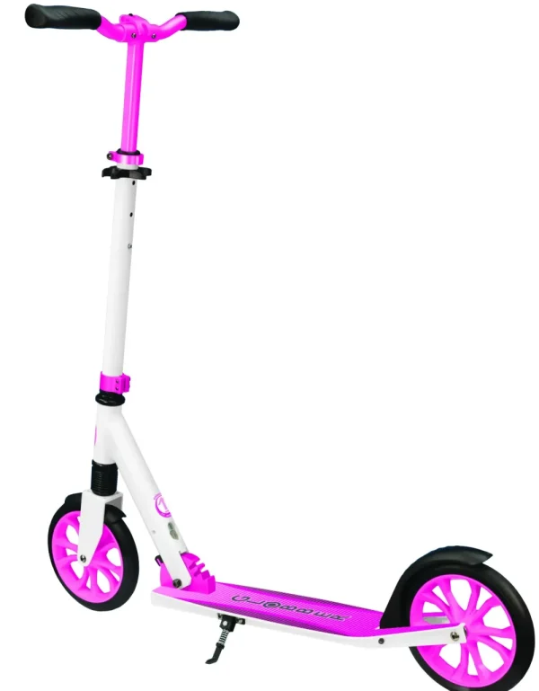 Clearance Monopattino Nl 205 Ripiegabile Bianco E Rosa Adatto Per Bambini 7 -12 Anni Monopattini