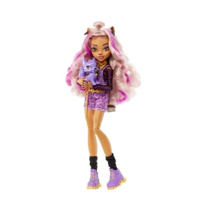 Online Clawdeen, Bambola Con Accessori E Gattino, Snodata E Alla Moda Con Capelli Con Ciocche Viola, Giocattolo Per Bambini, 4+ Anni, Hhk52 Fashion Dolls