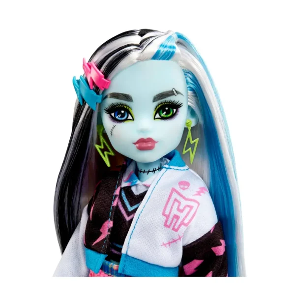 Fashion Frankie, Bambola Snodata Alla Moda, Dai Capelli Con Ciocche Blu E Nere, Con Accessori E Cucciolo, Giocattolo Per Bambini, 4+ Anni, Hhk53 Fashion Dolls