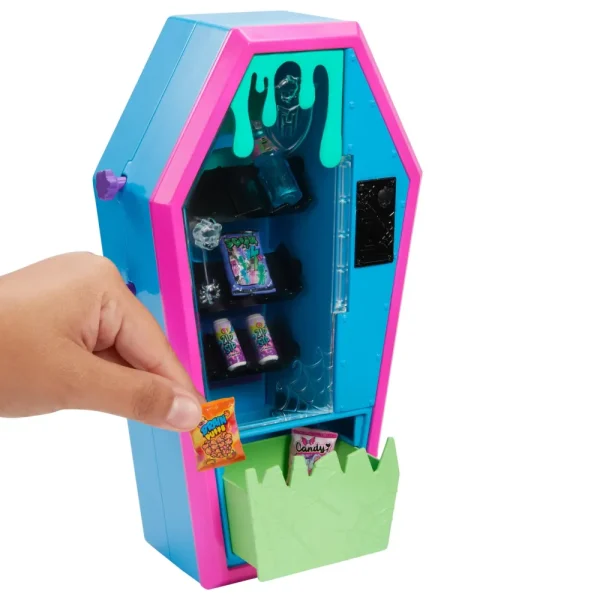 Fashion Playset Salone Degli Studenti Con Mobili, Accessori A Tema, 2 Animali Domestici E Distributore Automatico Funzionante Fashion Dolls