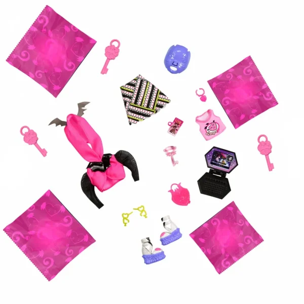 Clearance Segreti Da Brivido Neon Frights Draculaura, Playset Con Bambola, Abiti E Armadietto Per I Look Fashion Dolls