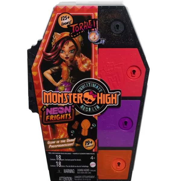 Best Sale Segreti Da Brivido Neon Frights Toralei Stripe, Playset Con Bambola, Abiti E Armadietto Per I Look Fashion Dolls