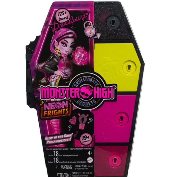Clearance Segreti Da Brivido Neon Frights Draculaura, Playset Con Bambola, Abiti E Armadietto Per I Look Fashion Dolls