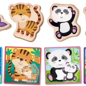 Outlet Montessori Baby Legno Puzzle Animals Puzzle In Legno