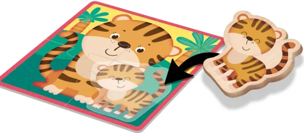 Outlet Montessori Baby Legno Puzzle Animals Puzzle In Legno