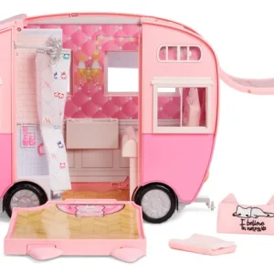 Sale Na Na Na Surprise Kitty-Cat-Camper Rosa Con Orecchie E Coda Da Gatto 7 Aree Di Giochi Tra Cui Cucina Completa, Amaca E Accessori Fashion Dolls