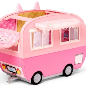 Sale Na Na Na Surprise Kitty-Cat-Camper Rosa Con Orecchie E Coda Da Gatto 7 Aree Di Giochi Tra Cui Cucina Completa, Amaca E Accessori Fashion Dolls