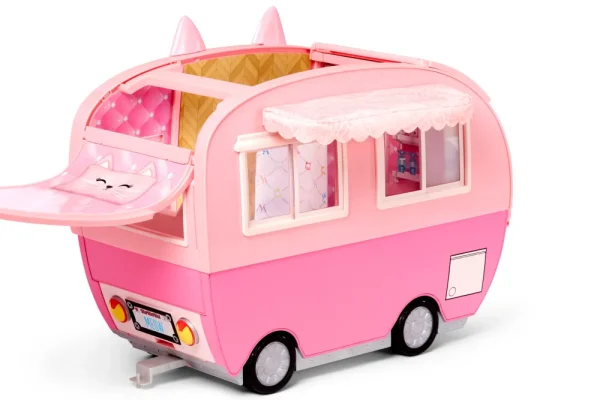 Sale Na Na Na Surprise Kitty-Cat-Camper Rosa Con Orecchie E Coda Da Gatto 7 Aree Di Giochi Tra Cui Cucina Completa, Amaca E Accessori Fashion Dolls