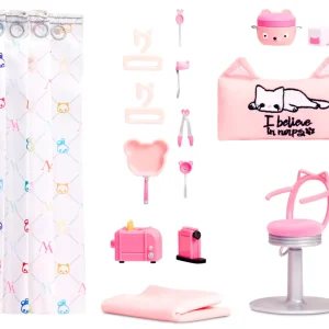 Sale Na Na Na Surprise Kitty-Cat-Camper Rosa Con Orecchie E Coda Da Gatto 7 Aree Di Giochi Tra Cui Cucina Completa, Amaca E Accessori Fashion Dolls