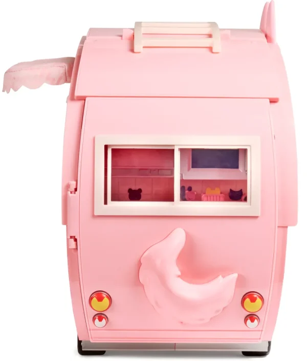 Sale Na Na Na Surprise Kitty-Cat-Camper Rosa Con Orecchie E Coda Da Gatto 7 Aree Di Giochi Tra Cui Cucina Completa, Amaca E Accessori Fashion Dolls