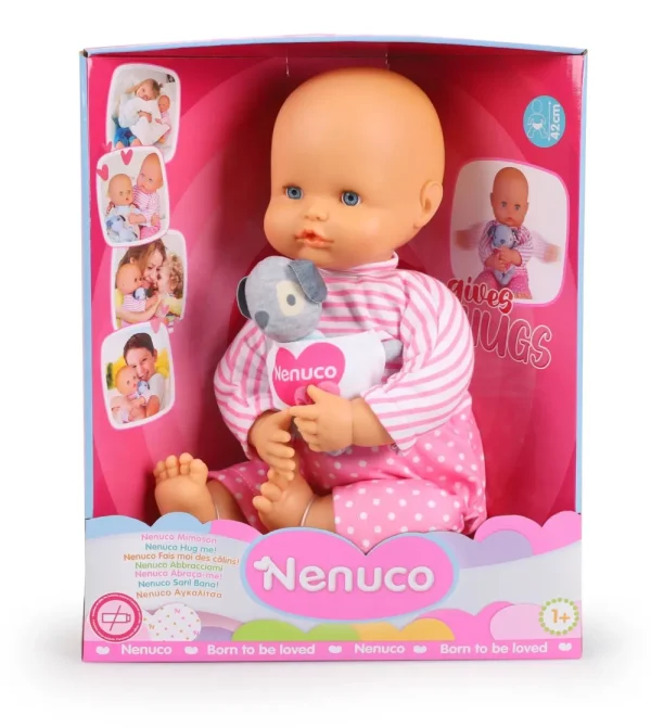 Outlet Abbracciami, Bambola Da 42 Cm Con Corpo Morbido E Un Simpatico Cucciolo Morbido, Per Bambine/I Da 1 Anno Bambolotti