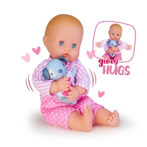 Outlet Abbracciami, Bambola Da 42 Cm Con Corpo Morbido E Un Simpatico Cucciolo Morbido, Per Bambine/I Da 1 Anno Bambolotti