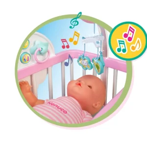 Clearance Culla Per Una Dolce Nanna, Bambola 35 Cm, Culla Interattiva E Accessori. Bambolotti