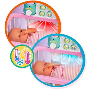 Clearance Culla Per Una Dolce Nanna, Bambola 35 Cm, Culla Interattiva E Accessori. Bambolotti