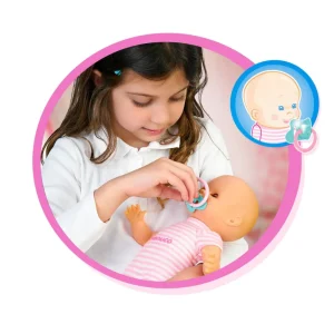 Clearance Culla Per Una Dolce Nanna, Bambola 35 Cm, Culla Interattiva E Accessori. Bambolotti