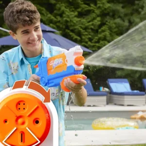New Super Soaker Flip Fill, Soaker Con 4 Stili Di Spruzzo, Riempimento Rapido, Serbatoio Da 887 Mm, Giochi D'Acqua Pistole Ad Acqua