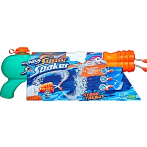 Store Super Soaker Hydro Frenzy, Blaster Ad Acqua 3-In-1, Con Bocchetta Regolabile E 2 Tubi Lancia-Acqua Pistole Ad Acqua