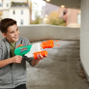 Store Super Soaker Hydro Frenzy, Blaster Ad Acqua 3-In-1, Con Bocchetta Regolabile E 2 Tubi Lancia-Acqua Pistole Ad Acqua
