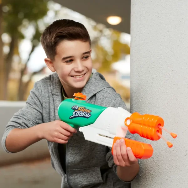 Store Super Soaker Hydro Frenzy, Blaster Ad Acqua 3-In-1, Con Bocchetta Regolabile E 2 Tubi Lancia-Acqua Pistole Ad Acqua