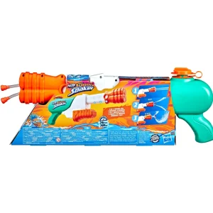 Store Super Soaker Hydro Frenzy, Blaster Ad Acqua 3-In-1, Con Bocchetta Regolabile E 2 Tubi Lancia-Acqua Pistole Ad Acqua
