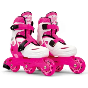 Hot Pattini A 3 Ruote Regolabili Con Freno Posteriore Misure Da 26 A 30 Per Bambini- Disponibile In Blu E Rosa Pattini E Skateboard