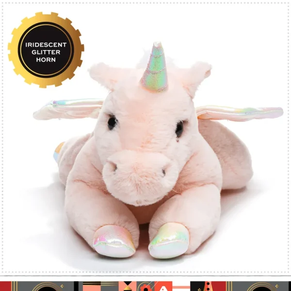 Best Sale Pegaso Di Peluche Cuddly Con Pelliccia Ultra Morbida, 38 Cm Peluche Tradizionali