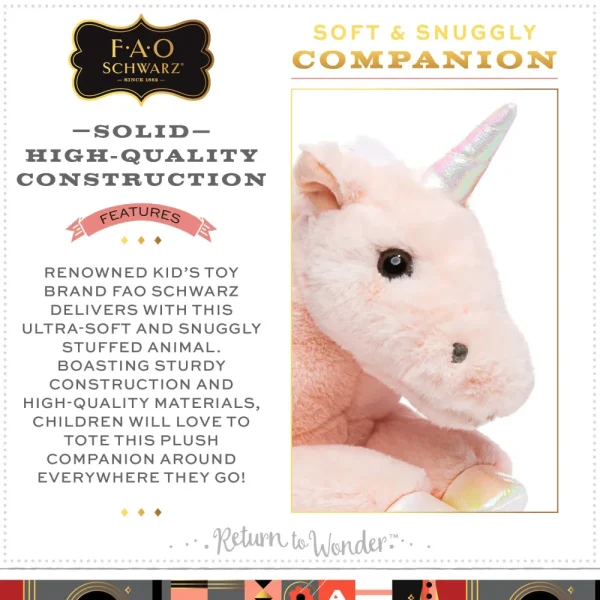 Best Sale Pegaso Di Peluche Cuddly Con Pelliccia Ultra Morbida, 38 Cm Peluche Tradizionali