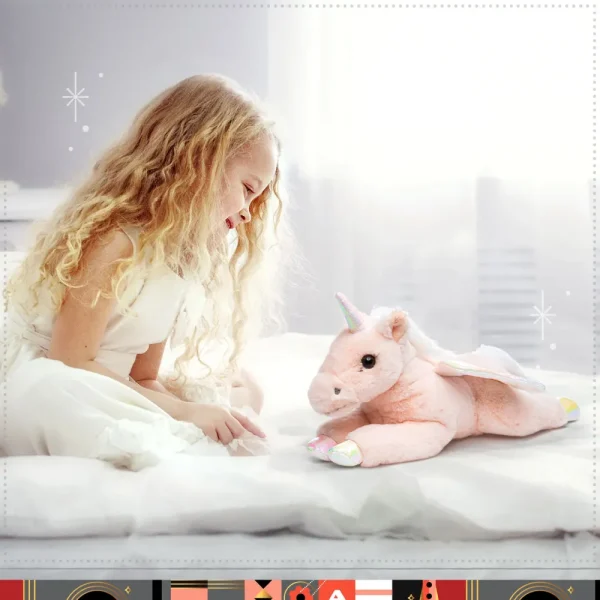 Best Sale Pegaso Di Peluche Cuddly Con Pelliccia Ultra Morbida, 38 Cm Peluche Tradizionali