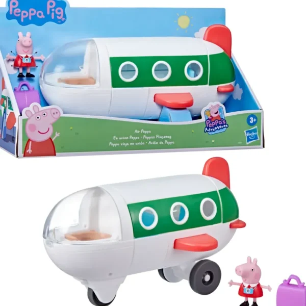 Cheap Air Peppa, Veicolo Aereo Giocattolo Per Eta Prescolare Con Ruote Che Girano, Include 1 Personaggio E 1 Accessorio, Dai 3 Anni In Su Mondi Immaginari