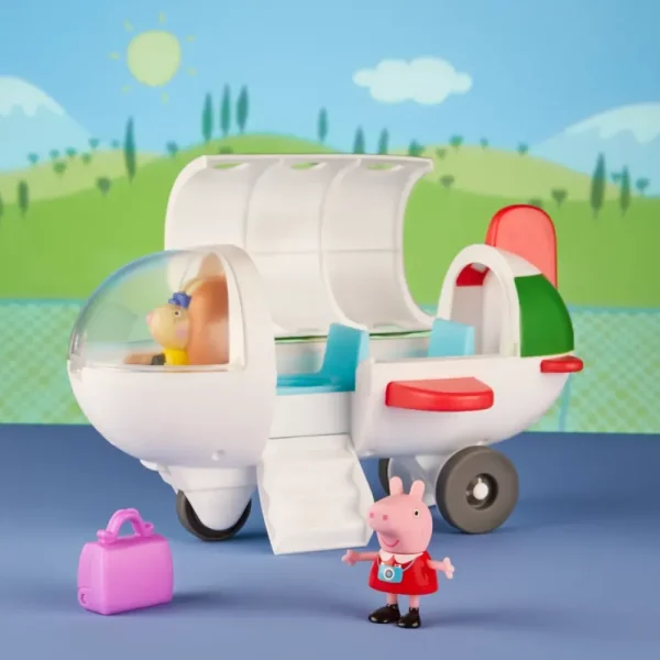 Cheap Air Peppa, Veicolo Aereo Giocattolo Per Eta Prescolare Con Ruote Che Girano, Include 1 Personaggio E 1 Accessorio, Dai 3 Anni In Su Mondi Immaginari