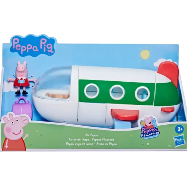 Cheap Air Peppa, Veicolo Aereo Giocattolo Per Eta Prescolare Con Ruote Che Girano, Include 1 Personaggio E 1 Accessorio, Dai 3 Anni In Su Mondi Immaginari