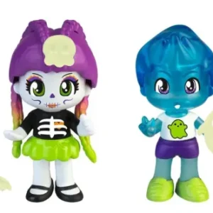 Discount Terrific Friends, Quattro Personaggi Con Accessori Che Brillano Al Buio Mini Dolls