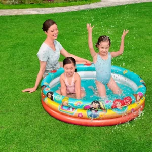 New Piscina 3 Anelli Disney Sirenetta Cm. 122 25 Gonfiabili Per Bambini
