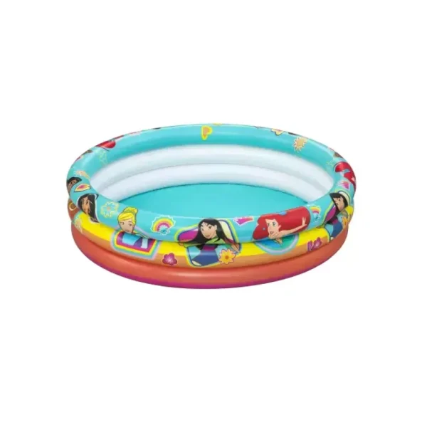 New Piscina 3 Anelli Disney Sirenetta Cm. 122 25 Gonfiabili Per Bambini