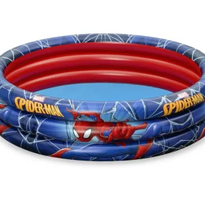 New Piscina 3 Anelli Marvel Spider-Man, Cm. 122 30 Gonfiabili Per Bambini