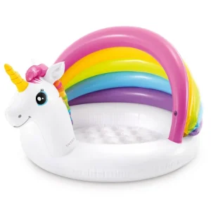 New Piscina Baby Pool Unicorno Cm 127X102X69 Gonfiabili Per Bambini