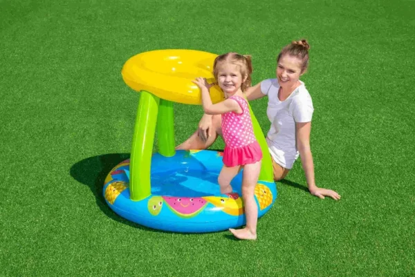 Flash Sale Piscina Frutti Con Fondo Gonfiabile E Copertura, Cm. 94X89X79, Protezione Uv 50+ Pf Gonfiabili Per Bambini