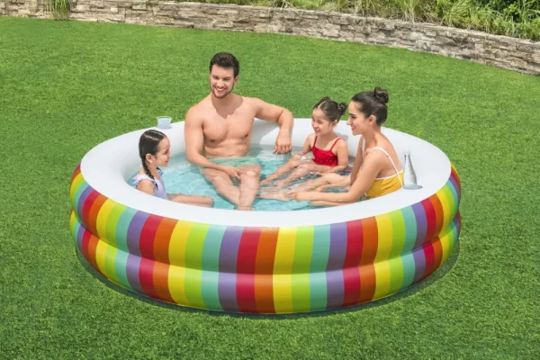 Fashion Piscina Gonfiabile "Family" ® Rainbow Dreams , 6 Anni+ Gonfiabili Per Bambini