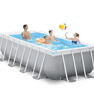New Piscina Prisma Metal Frame 400X200X122 Cm Con Pompa Filtro Piscine Da Giardino