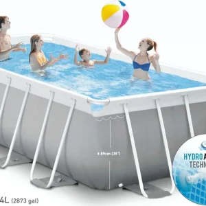 Sale Piscina Prisma Metal Frame 488X244X107 Cm Con Pompa Filtro,Scaletta,Telo Base, Copertura Piscine Da Giardino