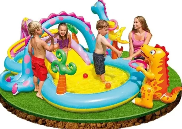 Best Sale Playcenter Dinosauri Cm 333X229X112 Gonfiabili Per Bambini