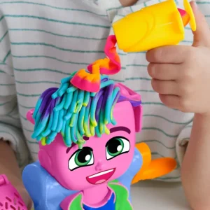 Outlet Capelli Pazzerelli, Playset Per Giocare Al Parrucchiere, Giocattoli Di Fantasia Per Bambini E Bambine Dai 3 Anni In Su Plastilina E Pasta Modellabile