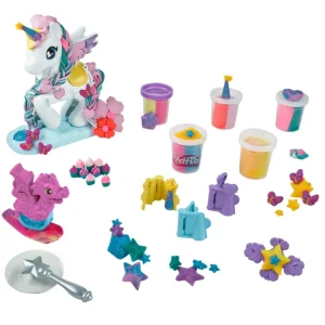 Store , Unicorno Magico Da Decorare, Per Bambini E Bambine Dai 3 Anni In Su, Con 5 Vasetti Plastilina E Pasta Modellabile