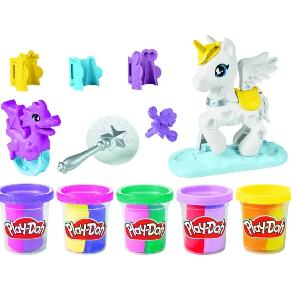 Store , Unicorno Magico Da Decorare, Per Bambini E Bambine Dai 3 Anni In Su, Con 5 Vasetti Plastilina E Pasta Modellabile