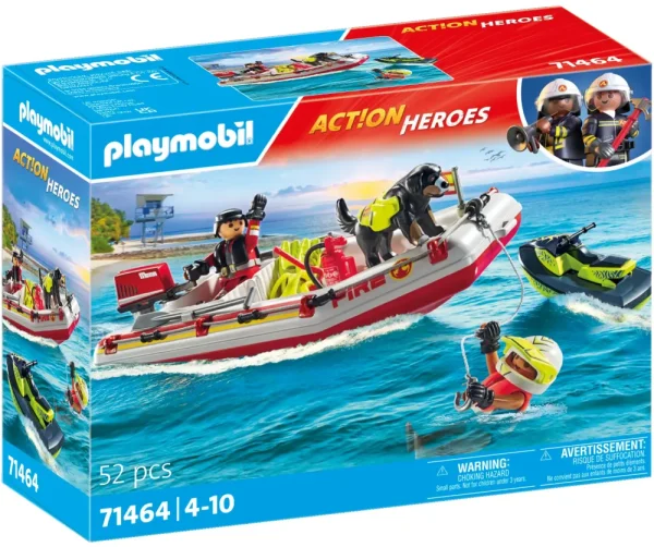 Clearance 71464 Gommone Dei Pompieri E Acquascooter Per Bambini Dai 4 Anni Costruzioni Bambini